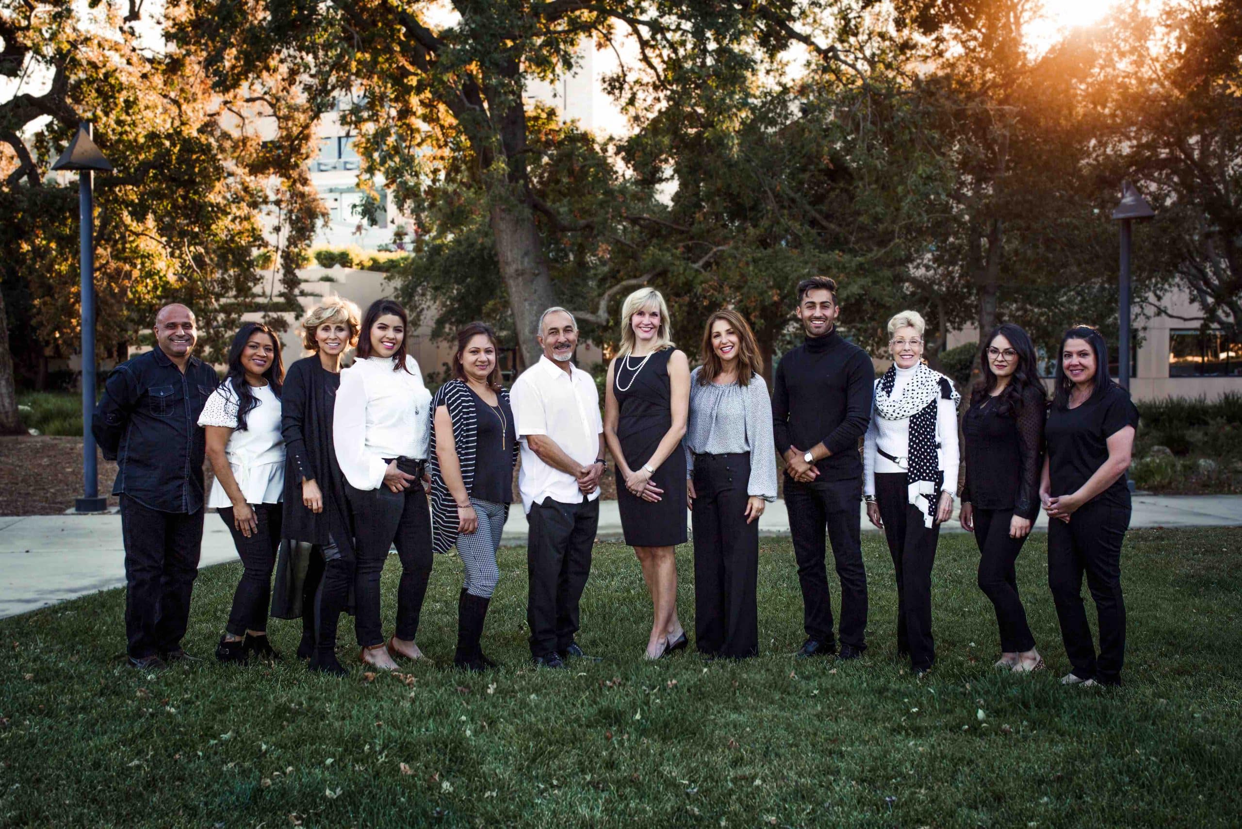 amazing dental staff beautiful dentistry staff dressed in black and white thousand oaks